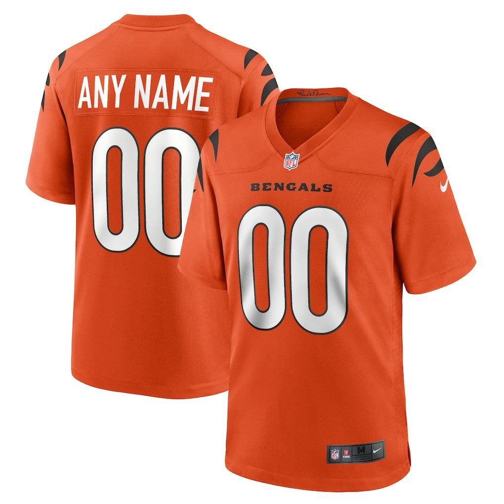Cincinnati Bengals Youth Alternate Game Custom Jersey - Orange outlet