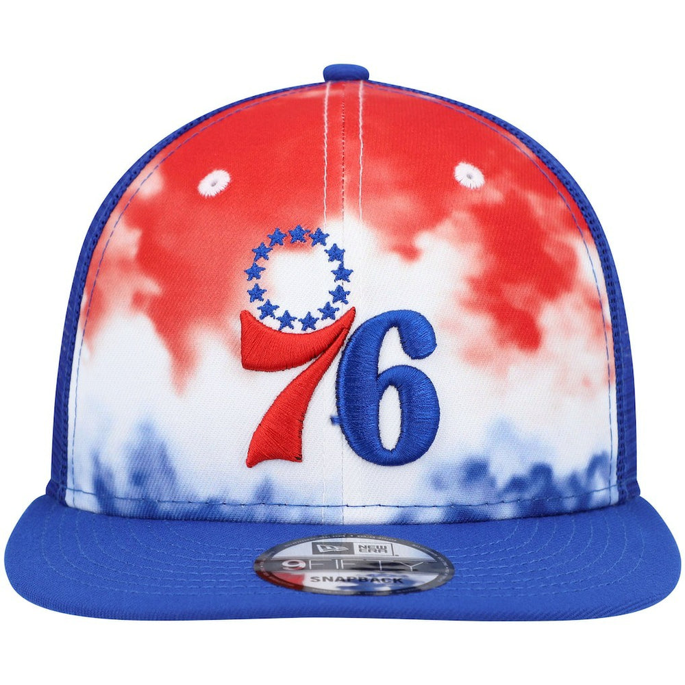 Philadelphia 76ers Hazy Trucker 9FIFTY Snapback Hat - Royal sale