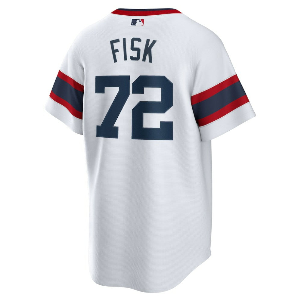 Carlton Fisk Chicago White Sox Home Cooperstown Collection Team Player Jersey White