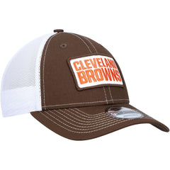 Cleveland Browns New Era 9FORTY Trucker Snapback Hat - Brown on sale