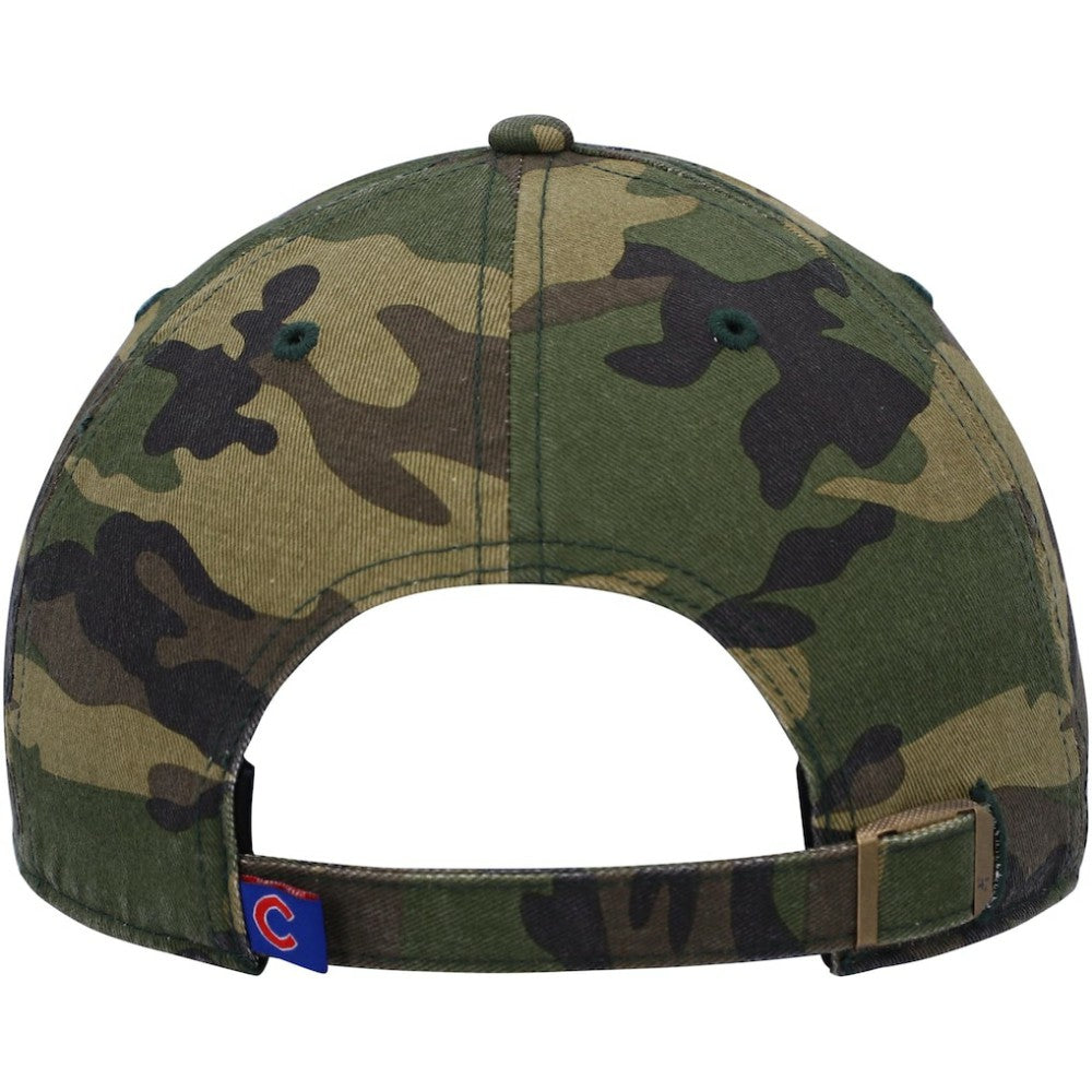 Chicago Cubs Logo Clean Up Adjustable Hat Camo