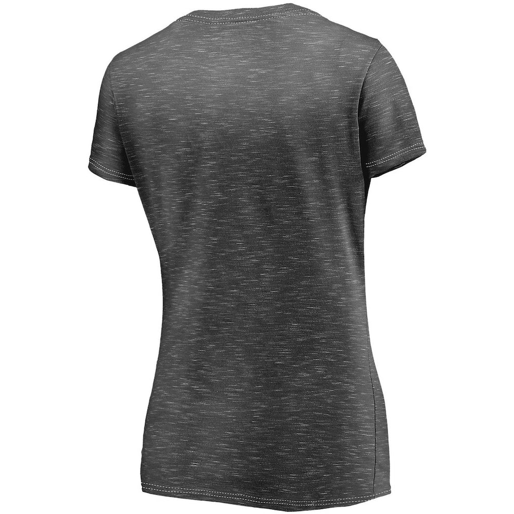 Pittsburgh Steelers Women's League Leader Space Dye V-Neck T-Shirt - Charcoal cheap