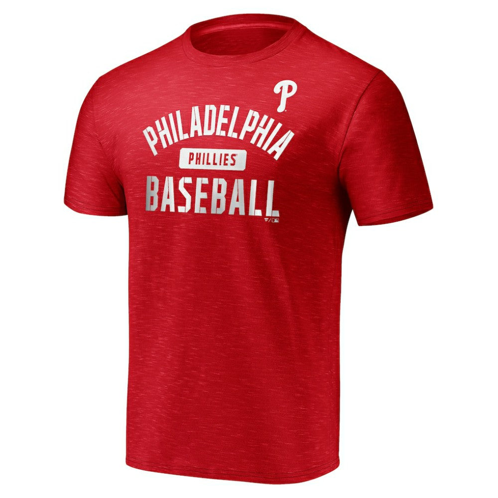 Philadelphia Phillies Primary Pill Space Dye T-Shirt Red
