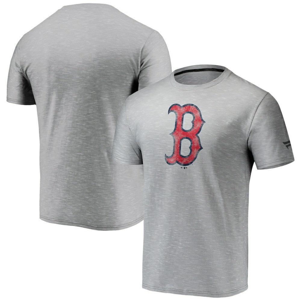 Boston Red Sox Team Logo Space-Dye T-Shirt Gray