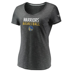Golden State Warriors Women's Double-Fade Space-Dye V-Neck T-Shirt sale - Charcoal shop