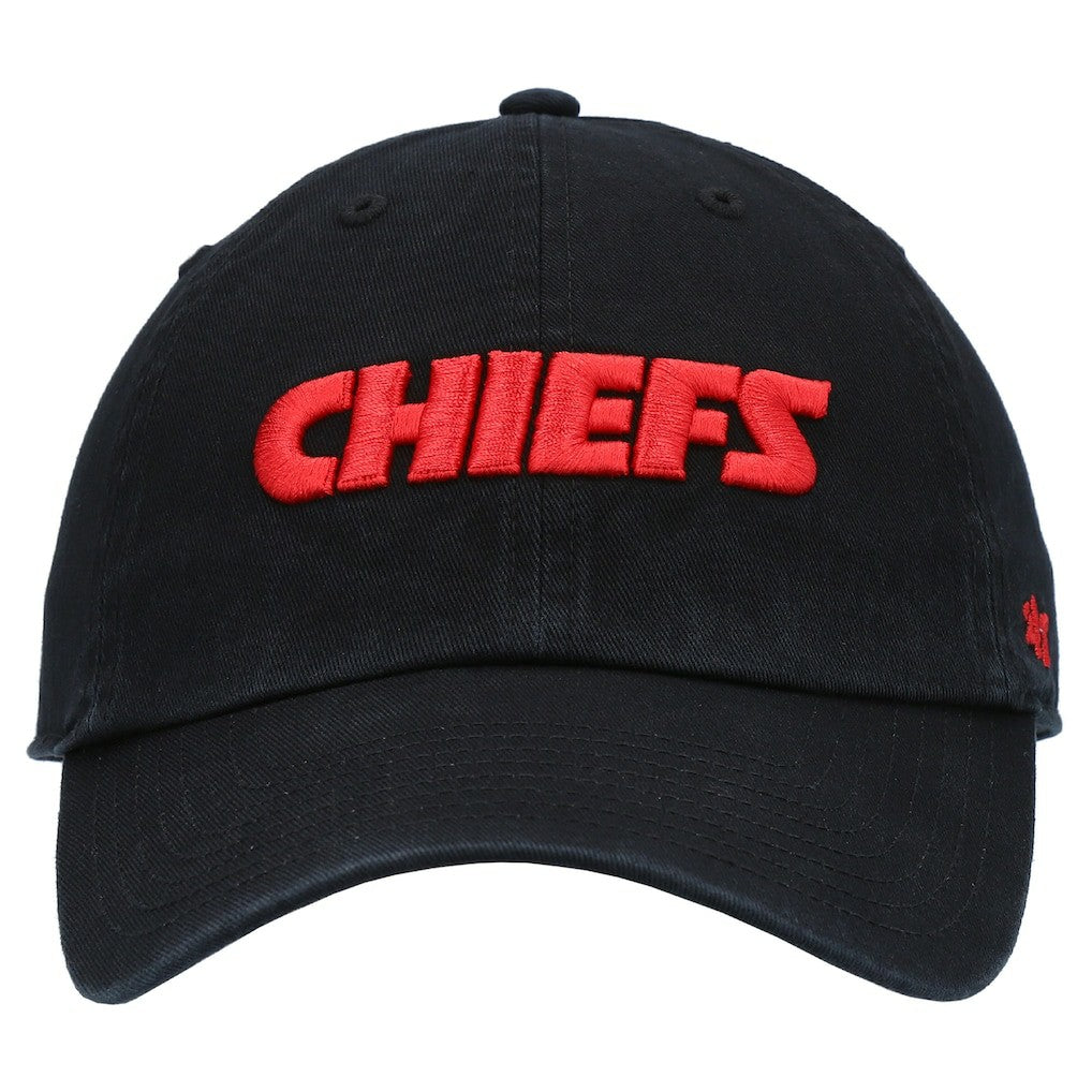 Kansas City Chiefs '47 Clean Up Script Adjustable Hat - Black on sale