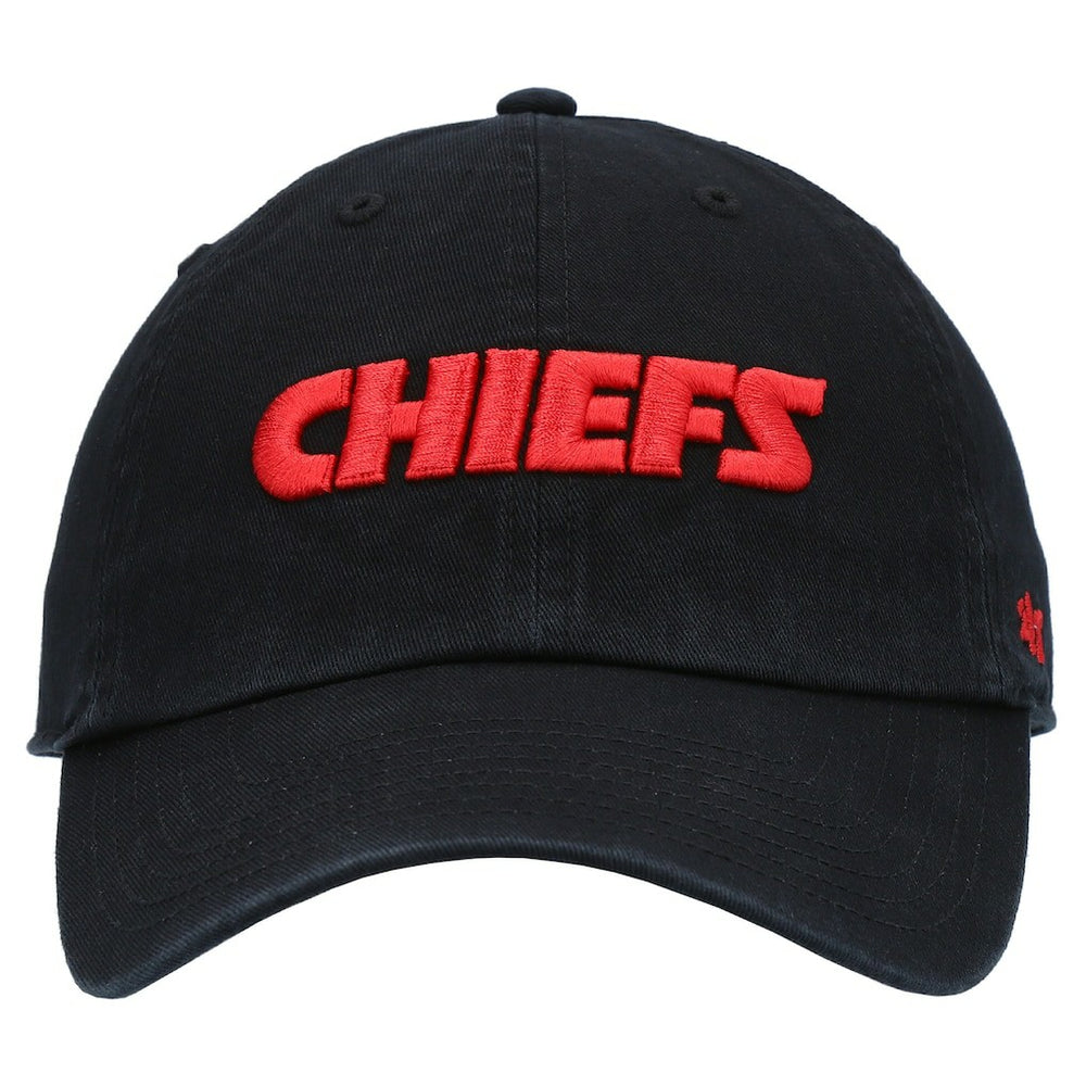 Kansas City Chiefs '47 Clean Up Script Adjustable Hat - Black on sale