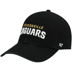 Jacksonville Jaguars '47 Clean Up Script Adjustable Hat - Black for sale