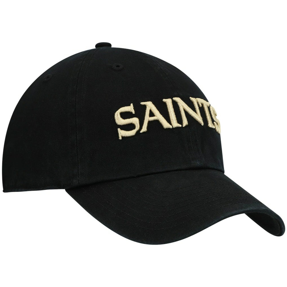 New Orleans Saints '47 Clean Up Script Adjustable Hat - Black cheap
