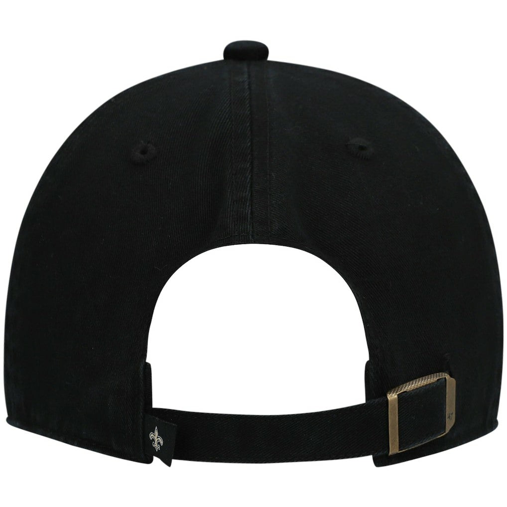 New Orleans Saints '47 Clean Up Script Adjustable Hat - Black cheap