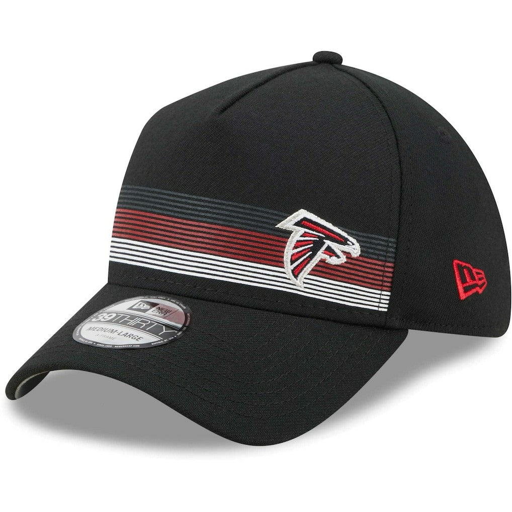 Atlanta Falcons New Era Flawless Stripe 39THIRTY Flex Hat - Black cheap