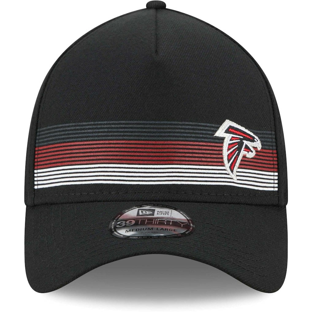 Atlanta Falcons New Era Flawless Stripe 39THIRTY Flex Hat - Black cheap