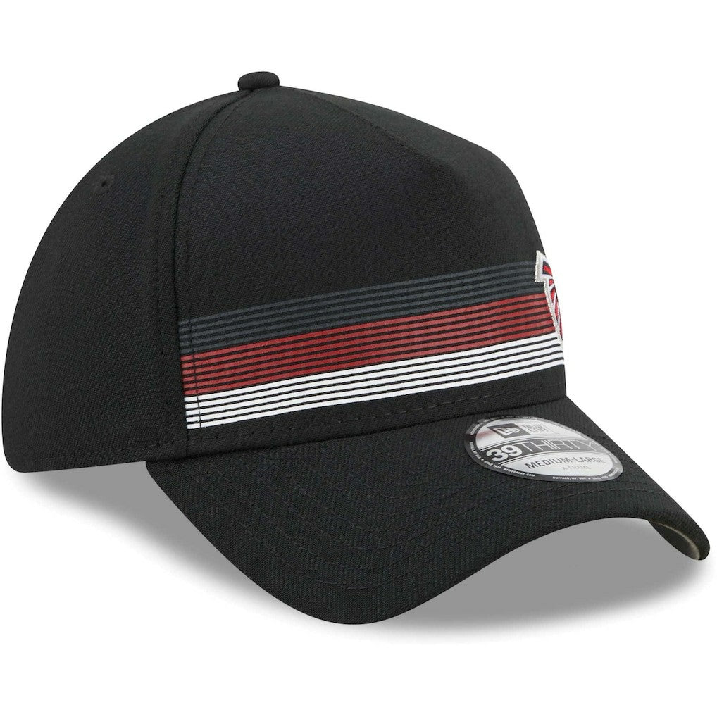 Atlanta Falcons New Era Flawless Stripe 39THIRTY Flex Hat - Black cheap