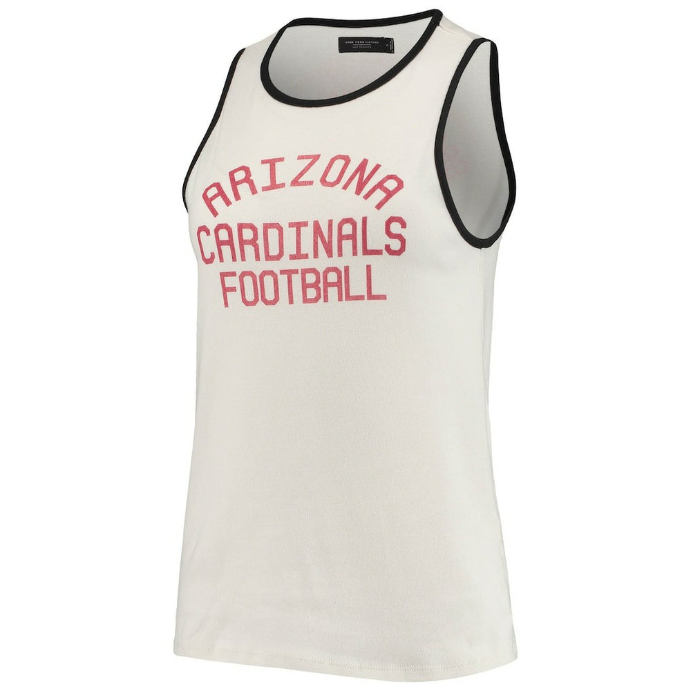 Arizona Cardinals Junk Food Women's Throwback Pop Binding Scoop Neck Tank Top - White/Black discount