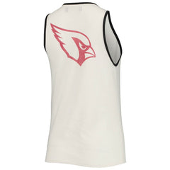 Arizona Cardinals Junk Food Women's Throwback Pop Binding Scoop Neck Tank Top - White/Black discount