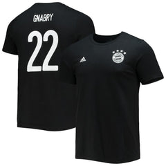 Serge Gnabry Bayern Munich Amplifier Name & Number T-Shirt - Black for sale