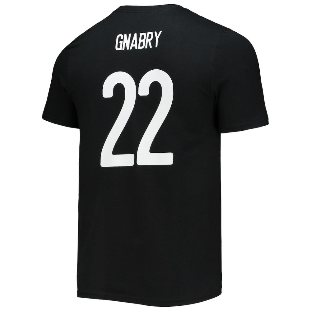 Serge Gnabry Bayern Munich Amplifier Name & Number T-Shirt - Black for sale
