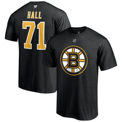 Taylor Hall Boston Bruins Fanatics Authentic Stack Name & Number T-Shirt - Black T-shirts