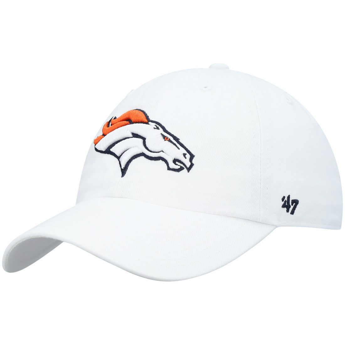 Denver Broncos '47 Clean Up Adjustable Hat - White cheap