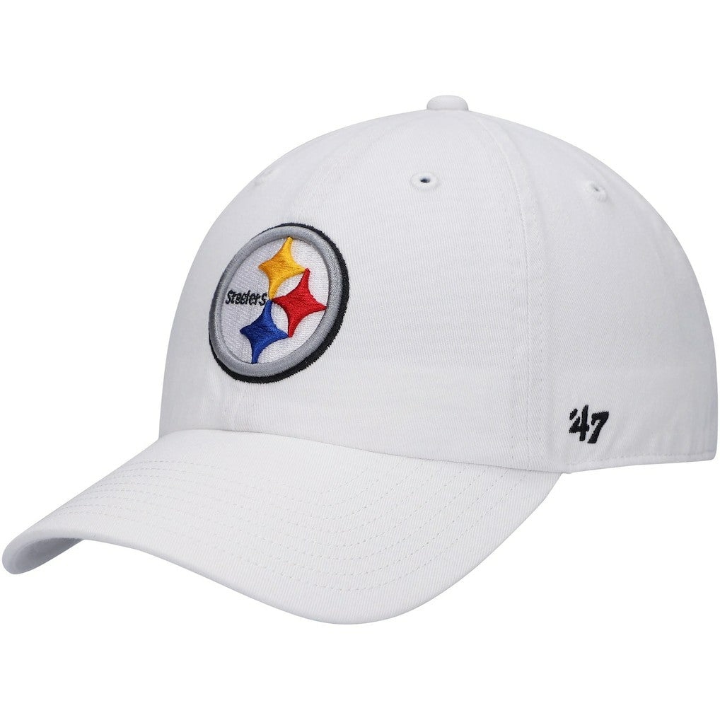 Pittsburgh Steelers '47 Logo Clean Up Adjustable Hat - White sale