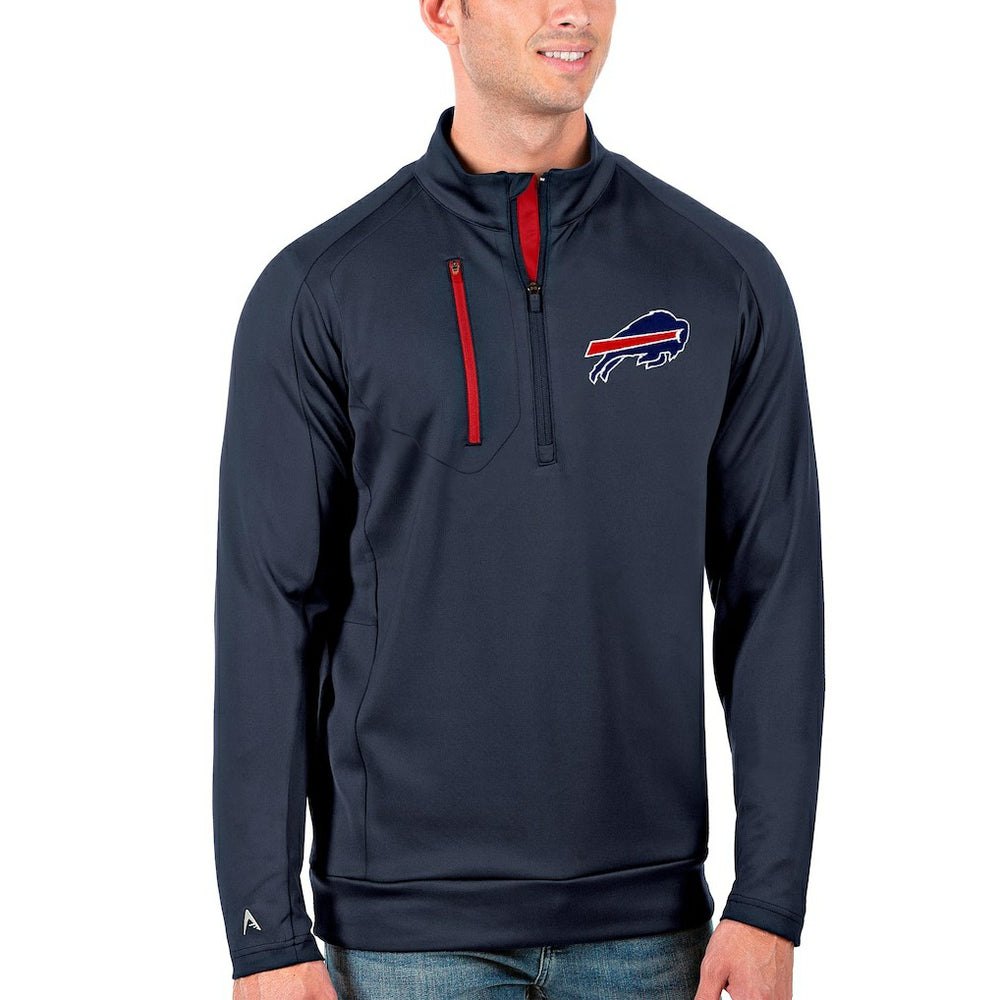 Buffalo Bills Antigua Generation Quarter-Zip Pullover Jacket - Navy/Red outlet