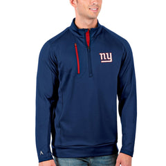 New York Giants Antigua Generation Quarter-Zip Pullover Jacket - Royal/Red for sale