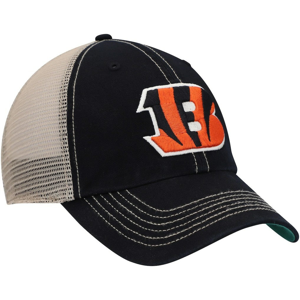 Cincinnati Bengals '47 Trawler Trucker Clean Up Snapback Hat - Black/Natural for sale