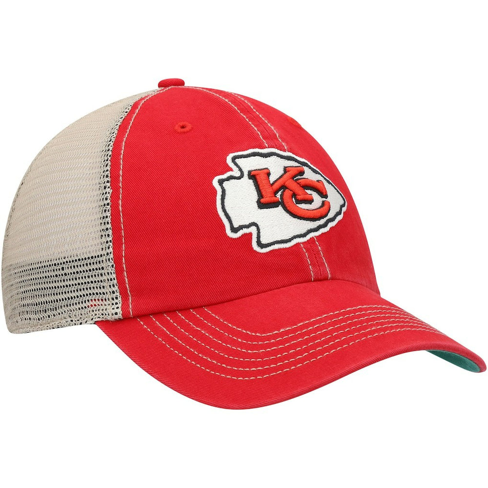 Kansas City Chiefs '47 Trawler Trucker Clean Up Snapback Hat - Red/Natural sale