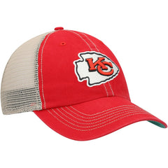 Kansas City Chiefs '47 Trawler Trucker Clean Up Snapback Hat - Red/Natural sale