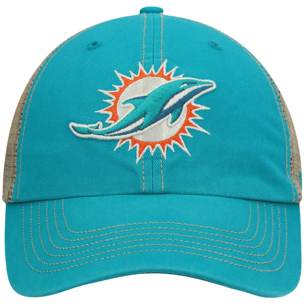 Miami Dolphins '47 Trawler Trucker Clean Up Snapback Hat - Aqua/Natural discount