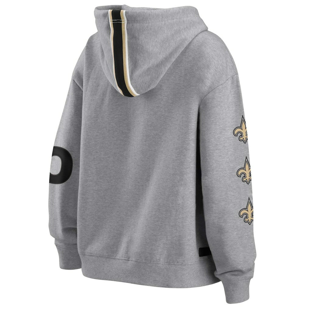 New Orleans Saints WEAR by Erin Andrews Women's Full-Zip Hoodie - Gray outlet