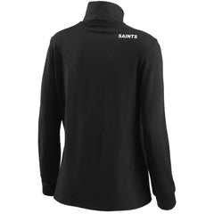 New Orleans Saints WEAR by Erin Andrews Women's Long Sleeve Tri-Blend Turtleneck T-Shirt - Black discount