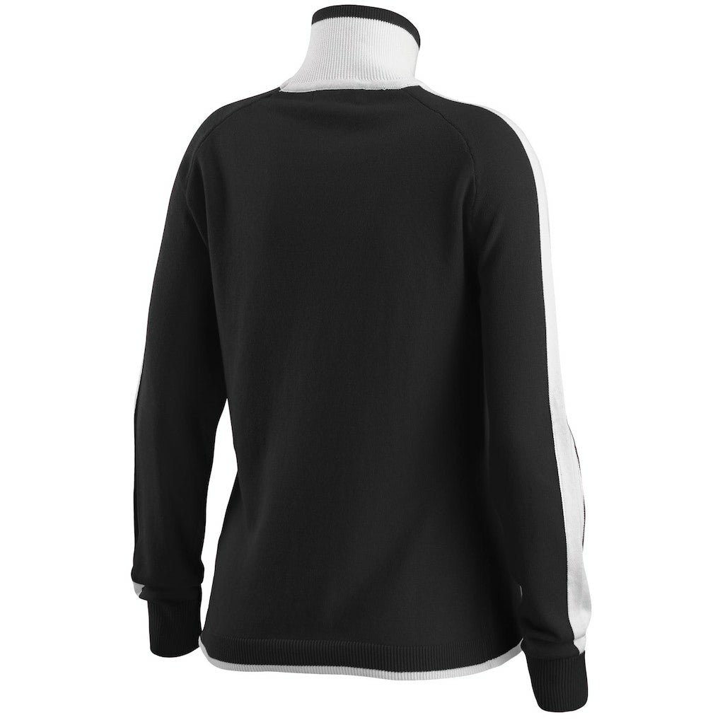 New Orleans Saints WEAR by Erin Andrews Women's Ski Raglan Pullover Sweater - Black sale