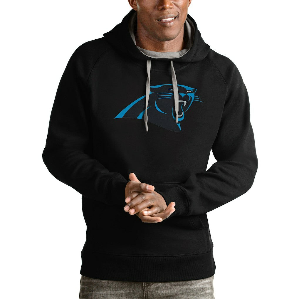 Carolina Panthers Antigua Victory Pullover Hoodie - Black for sale