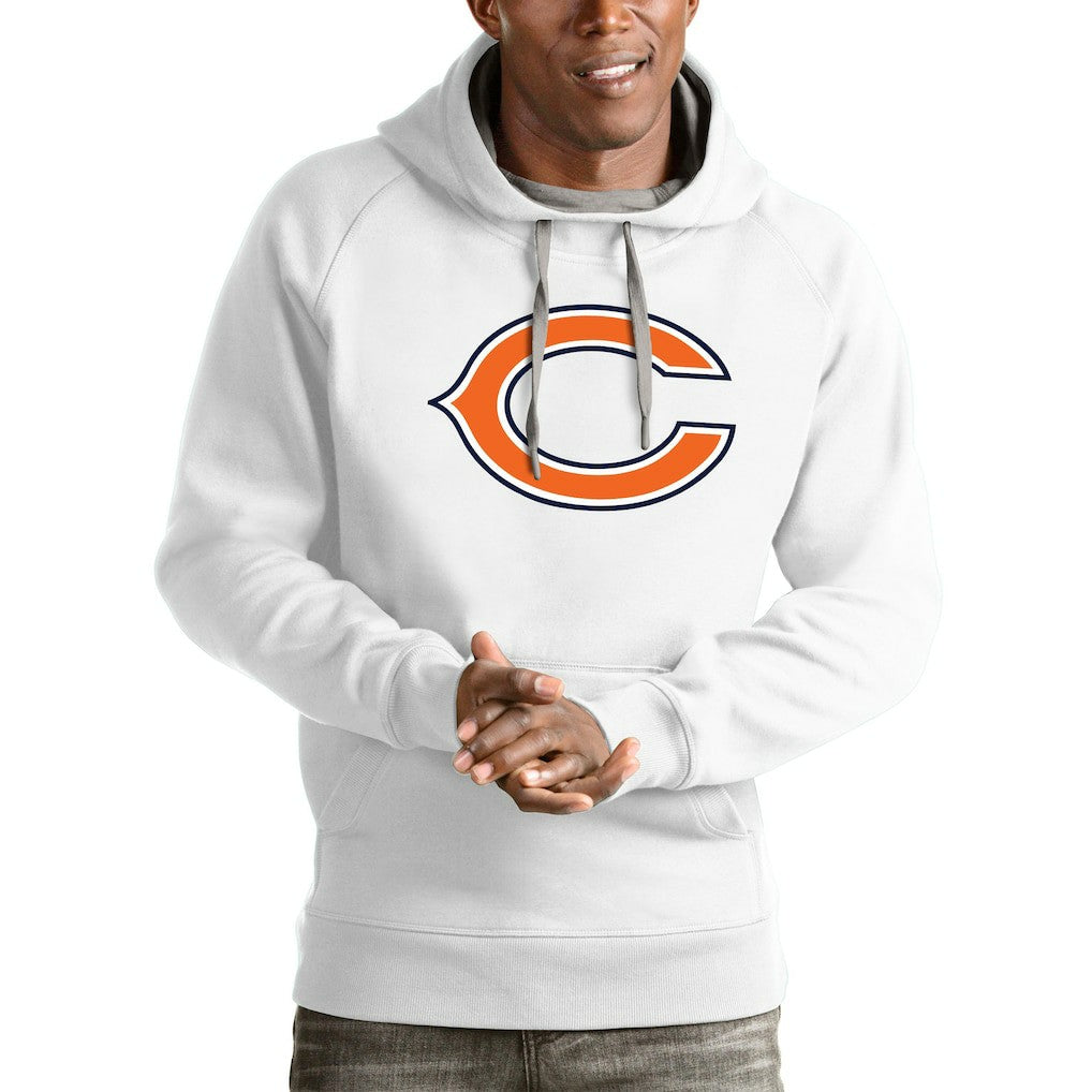Chicago Bears Antigua Victory Pullover Hoodie - White sale