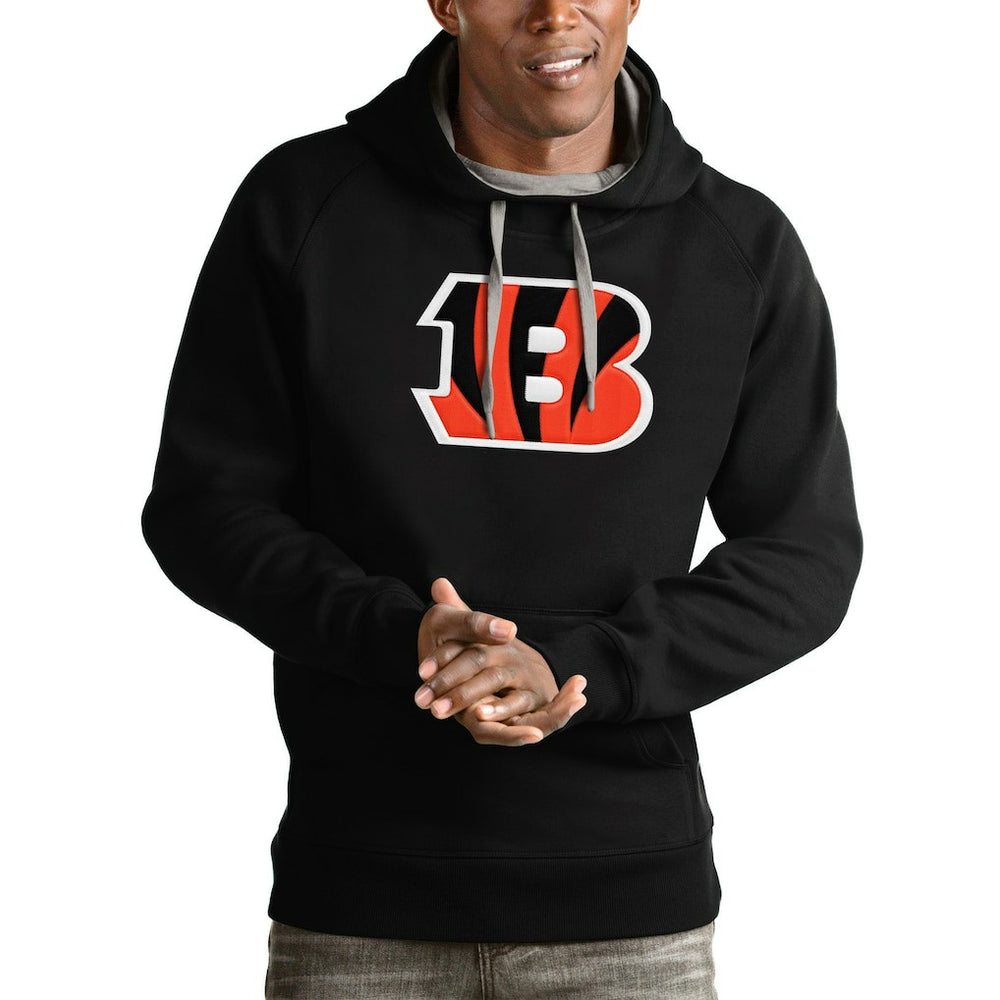 Cincinnati Bengals Antigua Victory Pullover Hoodie - Black outlet