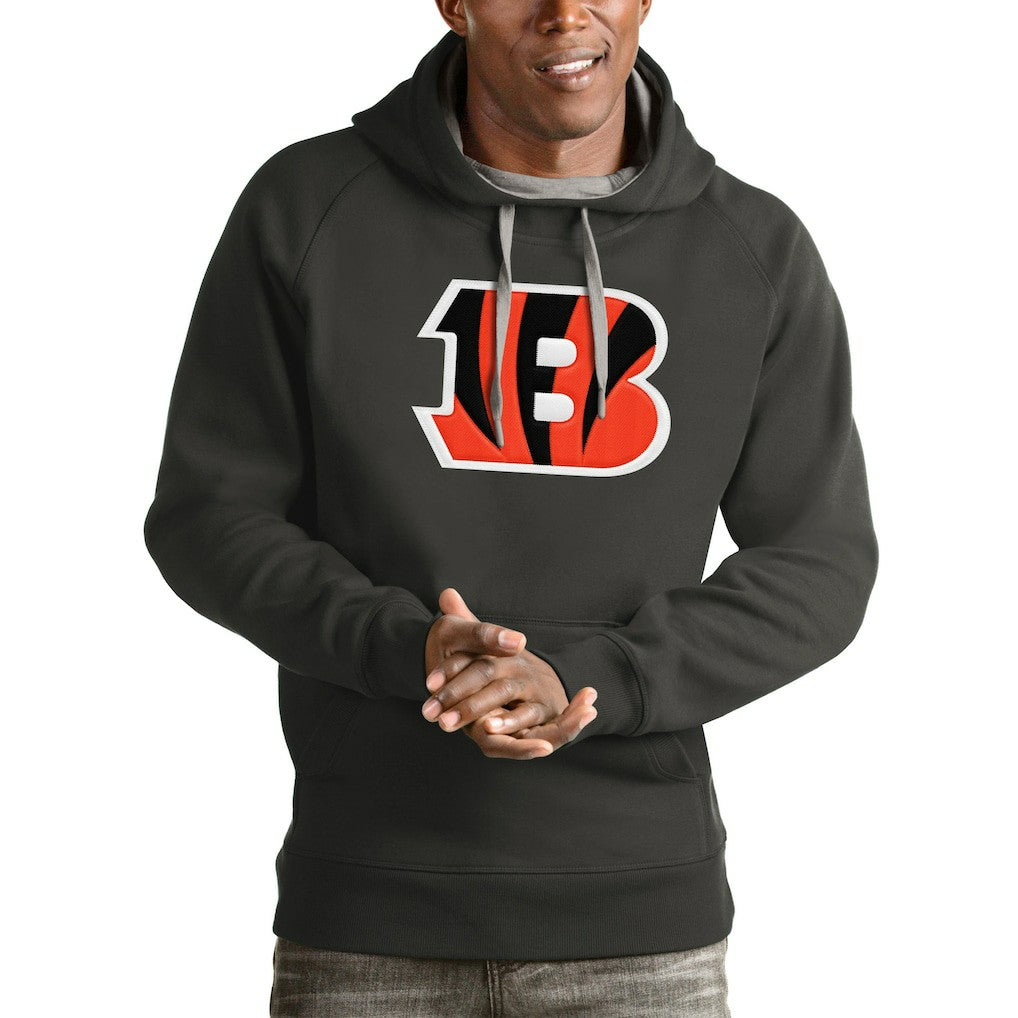 Cincinnati Bengals Antigua Victory Pullover Hoodie - Charcoal online