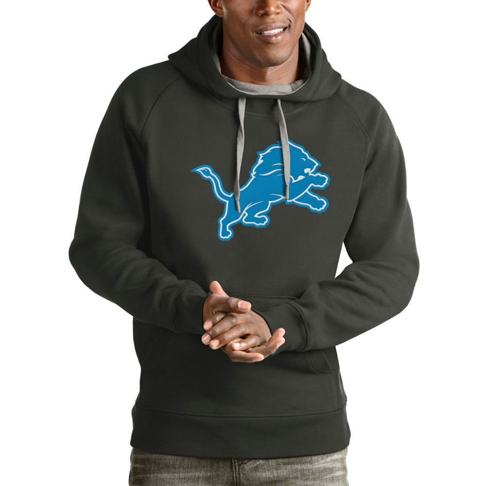 Detroit Lions Antigua Victory Pullover Hoodie - Charcoal for sale