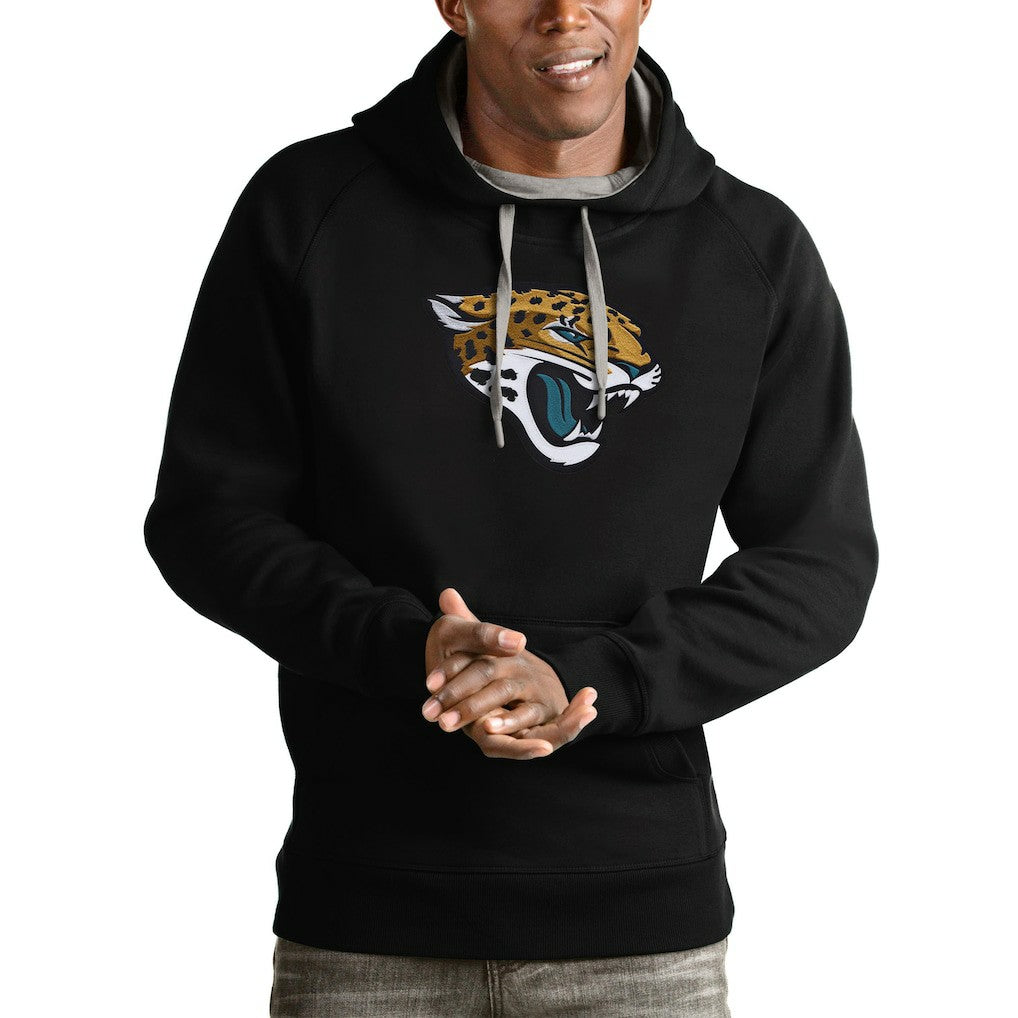 Jacksonville Jaguars Antigua Victory Pullover Hoodie - Black discount
