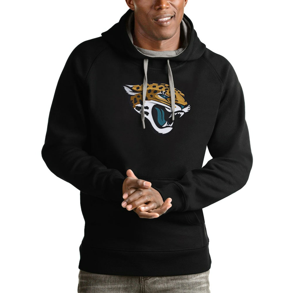 Jacksonville Jaguars Antigua Victory Pullover Hoodie - Black discount