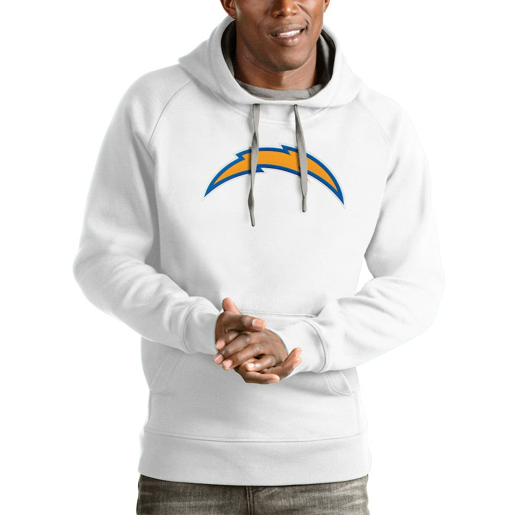 Los Angeles Chargers Antigua Victory Pullover Hoodie - White cheap