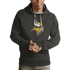 Minnesota Vikings Antigua Victory Pullover Hoodie - Charcoal for sale