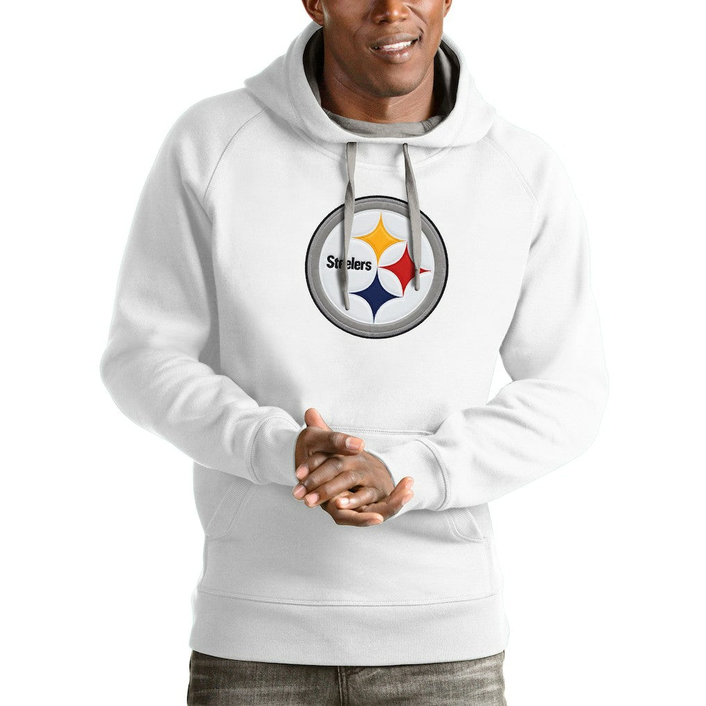 Pittsburgh Steelers Antigua Victory Pullover Hoodie - White outlet