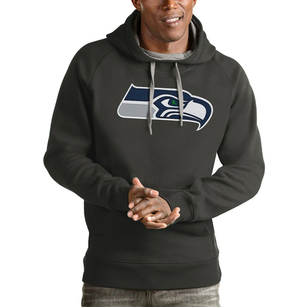 Seattle Seahawks Antigua Victory Pullover Hoodie - Charcoal discount