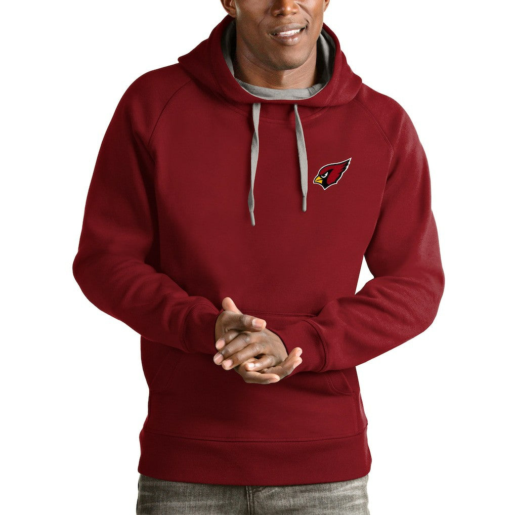 Arizona Cardinals Antigua Logo Victory Pullover Hoodie - Cardinal cheap