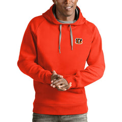 Cincinnati Bengals Antigua Logo Victory Pullover Hoodie - Orange sale
