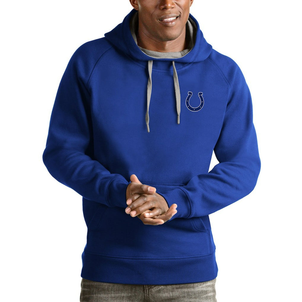 Indianapolis Colts Antigua Logo Victory Pullover Hoodie - Royal sale