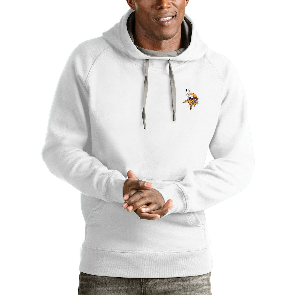 Minnesota Vikings Antigua Logo Victory Pullover Hoodie - White online