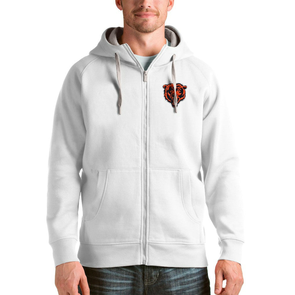 Chicago Bears Antigua Victory Full-Zip Hoodie - White sale