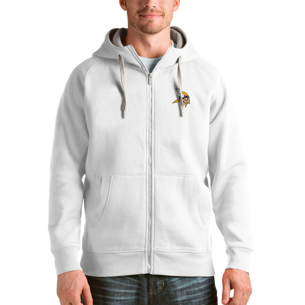 Minnesota Vikings Antigua Victory Full-Zip Hoodie - White sale